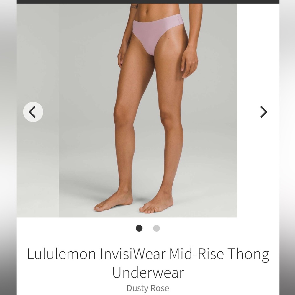 Lululemon InvisiWear Mid-Rise Thong - Sz XL